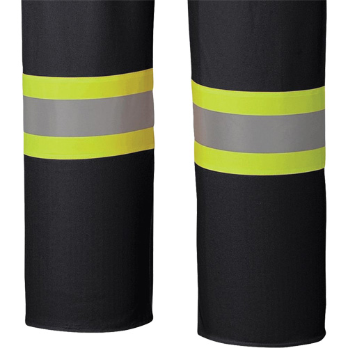 5895BK Flame-Resistant Waterproof Stretch Bib Pants, X-Small, Black Haskins Industrial Inc.