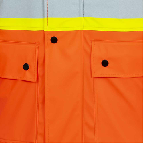 5892PKT High-Visibility FR Waterproof Safety Jacket, X-Small, High Visibility Orange Haskins Industrial Inc.