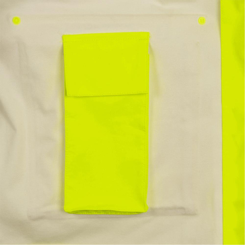 5881 Manteau de pluie ignifuge et protection contre les &eacute;clats d'arc &eacute;lectrique, T-petit, Jaune haute visibilit&eacute;, 10 cal/cm² Haskins Industrial Inc.