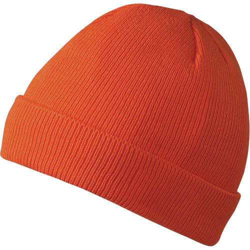 5564A Tuque doubl&eacute;e, Doublure en Acrylique, Taille unique, Orange haute visibilit&eacute; Haskins Industrial Inc.