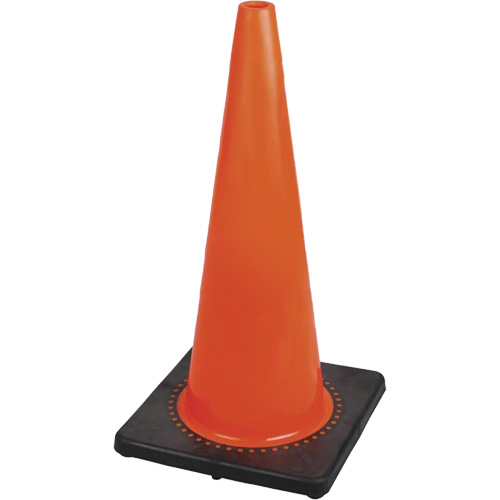 183P Premium Flexible Safety Cone, 28", Orange Haskins Industrial Inc.