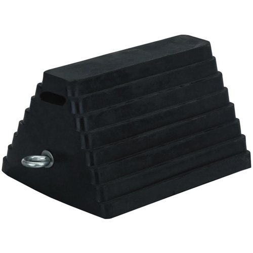 298 Double-Sided Wheel Chock, 6" x 8", Black Haskins Industrial Inc.