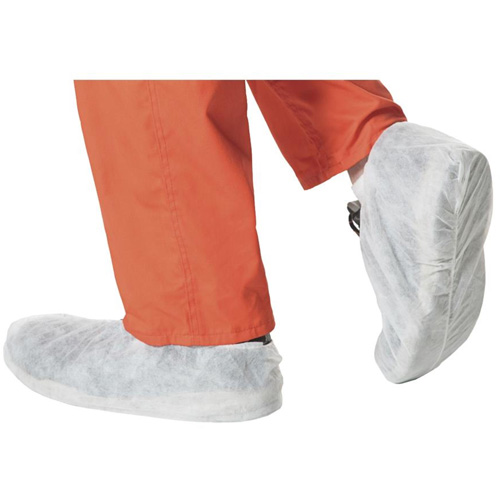 2022 Disposable Shoe Covers, One Size, Polypropylene, White Haskins Industrial Inc.