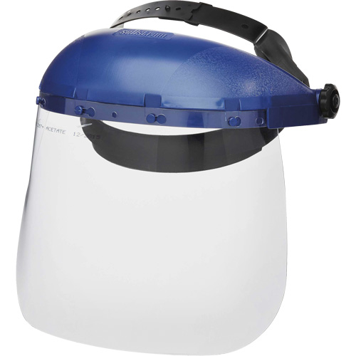 Masque protecteur avec coque simple de la s&eacute;rie 390 Premium, Ac&eacute;tate, Suspension Rochet Haskins Industrial Inc.