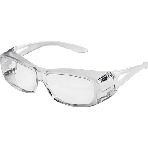 X350 Lunettes de s&eacute;curit&eacute; OTG, Lentille Transparent, Anti-&eacute;gratignures, ANSI Z87+/R&eacute;pond ou surpasse la norme CSA Z94.3 Haskins Industrial Inc.