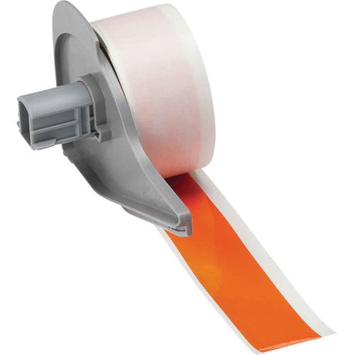 Ruban adh&eacute;sif permanent toutes saisons pour &eacute;tiquettes, Vinyle, Orange, Largeur de 1" Haskins Industrial Inc.