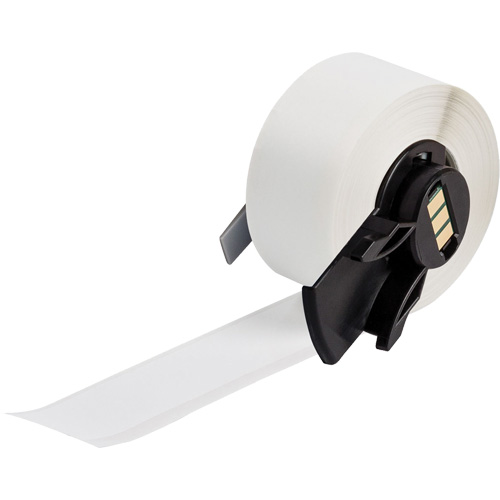 Multi-Purpose Label Tape, Vinyl, White, 1" Width Haskins Industrial Inc.