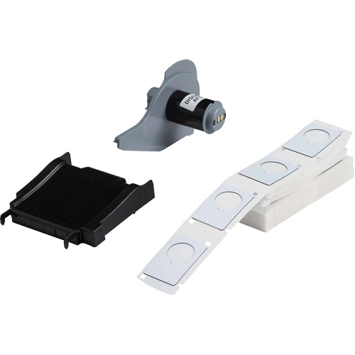 Raised Panel Labels, Polyester, 1.2" L x 1.9" H, Black Haskins Industrial Inc.