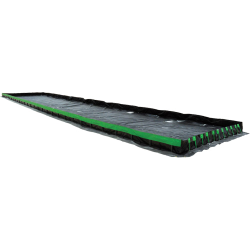 Berme Ultimate Copolymer 2000 Ultra-Containment Berm, Capacit&eacute; 5610 gal. US, 15' la x 50' lo x 12" h, Support &agrave; charni&egrave;re Haskins Industrial Inc.