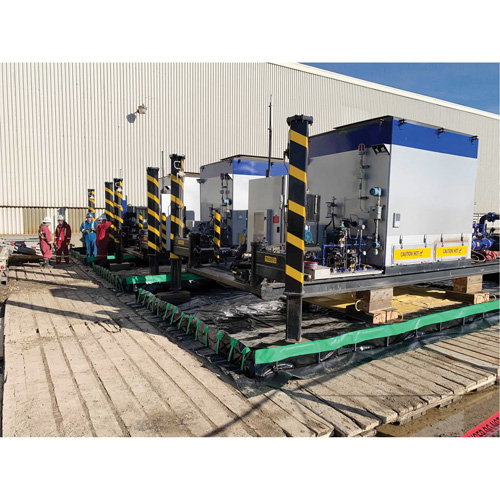 Berme Ultimate Copolymer 2000 Ultra-Containment Berm, Capacit&eacute; 5610 gal. US, 15' la x 50' lo x 12" h, Support &agrave; charni&egrave;re Haskins Industrial Inc.