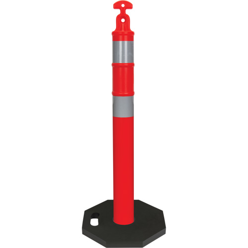 High-Visibility Delineator Post Kit, 42" H, Orange Haskins Industrial Inc.