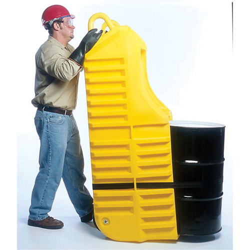 Drum Dolly, 26.5" L x 26.5" W x 5" H, 800 US gal. Spill Cap. Haskins Industrial Inc.