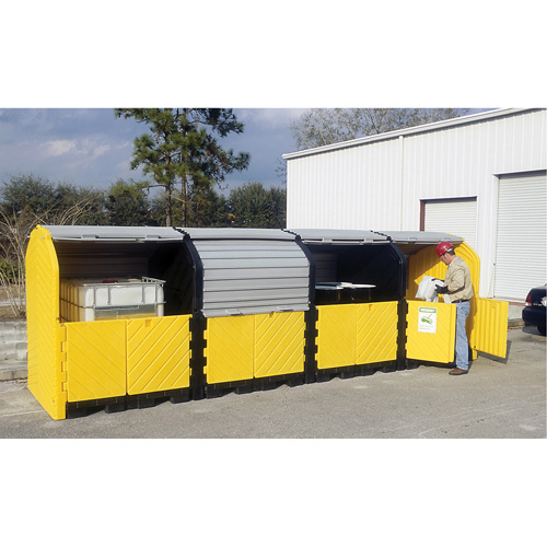 P16 Plus Ultra-Hard Top Spill Pallets&reg; without Drain, 250" L x 79" W x 62" H, 9000 lbs. Load Capacity Haskins Industrial Inc.