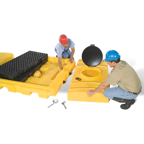 R&eacute;servoir dexpansion pour Ultra-Modular IBC Spill Pallets Haskins Industrial Inc.