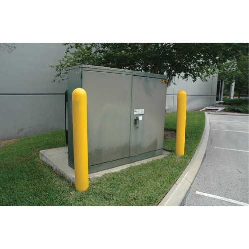 Ultra-Post Protector&reg;, 4" Dia. x 52" L, Yellow Haskins Industrial Inc.