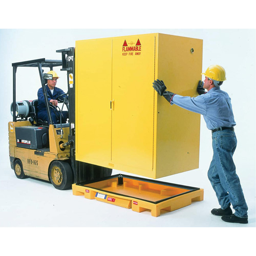 Double Drum Ultra-Safety Cabinet Bladder System&reg;, 63" L x 38.5" W x 6.3" H, 3000 lbs. Load Capacity Haskins Industrial Inc.