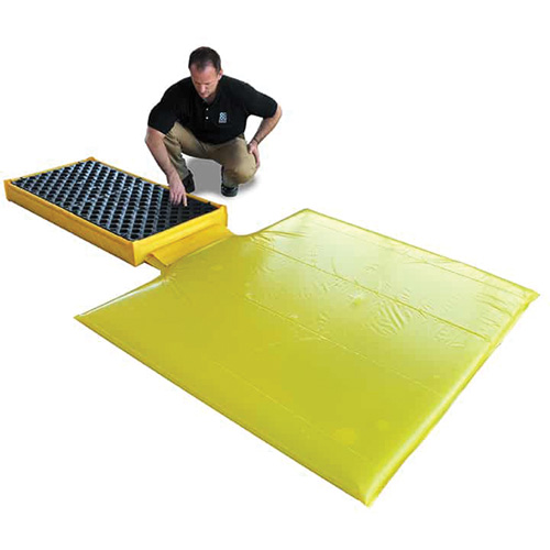 Ultra-Spill Deck flexible, 2 barils, Capacit&eacute; de d&eacute;versement 11 gal. US, 48" x 24" x 2,5" Haskins Industrial Inc.