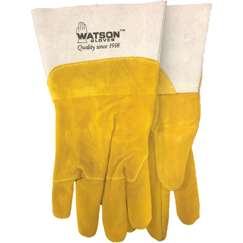 Ram Tough Welding Gloves, Goat Grain/Split Cowhide, Size Medium Haskins Industrial Inc.