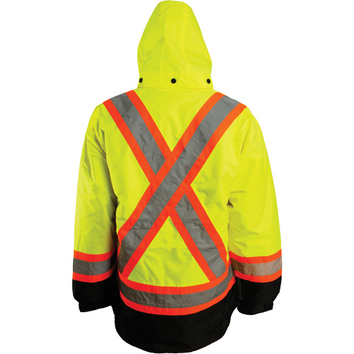 Veste 7 en 1, Polyester, Orange haute visibilit&eacute;, T-Grand Haskins Industrial Inc.