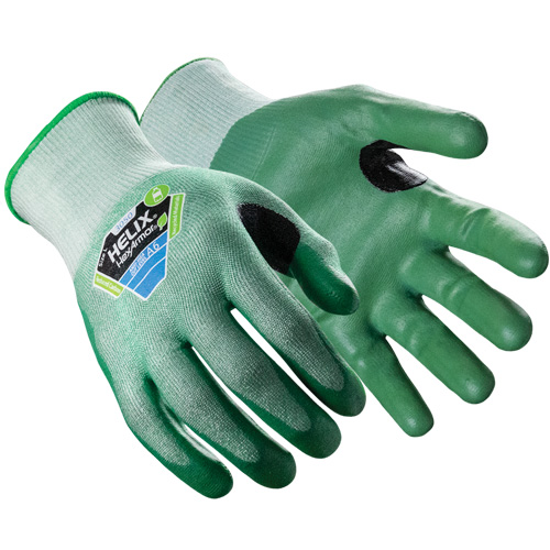 Gants r&eacute;sistants aux coupures Helix 3050, Taille 6/T-petit, Calibre 18, Rev&ecirc;tement Nitrile, Enveloppe en Polyester/Fibre de verre/PEHP, ASTM ANSI niveau A6 Haskins Industrial Inc.