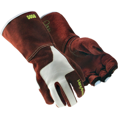 HeatArmor&reg; 5050 Welding Gloves, Split Cowhide, Size Small/7 Haskins Industrial Inc.