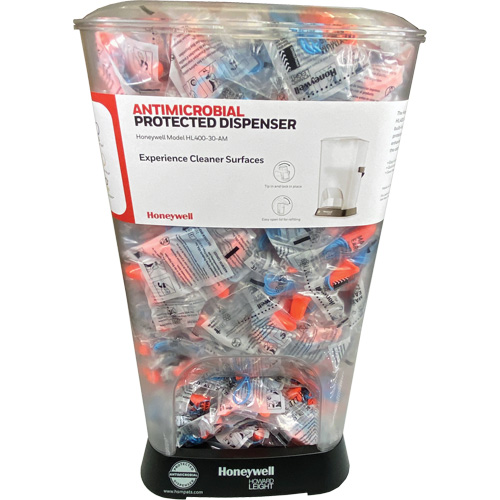 Distributeur de bouchons doreille filaires HL400 AM avec boîte de bouchons doreille Max-30 Haskins Industrial Inc.