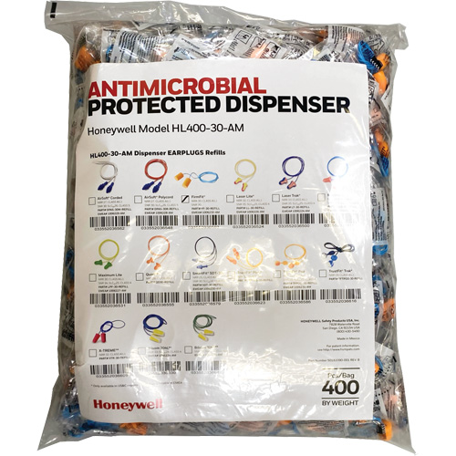 FF-30 Earplugs Refill for HL400 Dispenser, Bulk - Polybag, Corded Haskins Industrial Inc.
