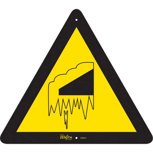 Falling Snow/Ice CSA Standard Safety Sign, 12" x 12", Aluminum, Pictogram Haskins Industrial Inc.