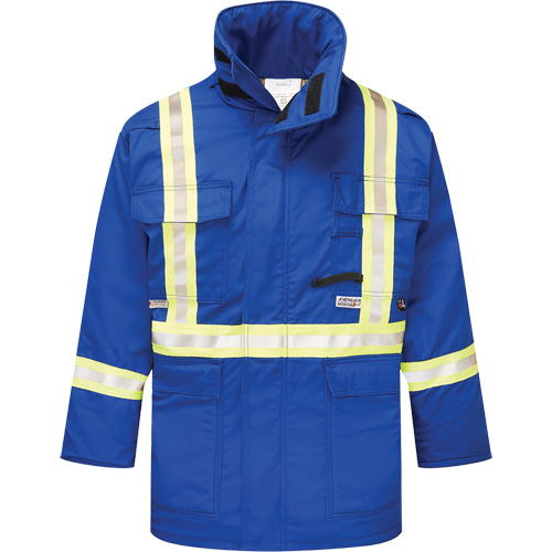Avenger 9 oz. Flame Resistant Insulated Parka, X-Large, Royal Blue Haskins Industrial Inc.