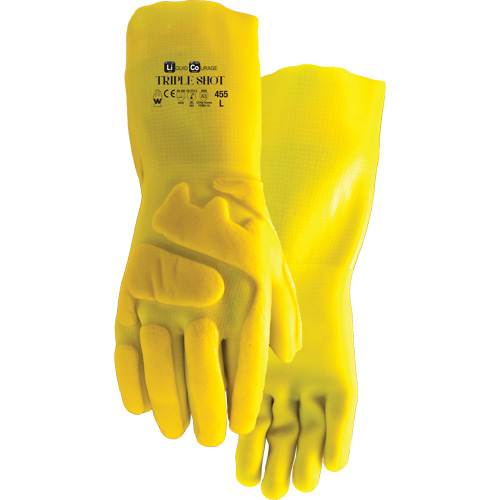 Gants r&eacute;sistant &agrave; la coupe 455 Triple Shot, Taille Grand, PVC, Doublure en Nylon Haskins Industrial Inc.