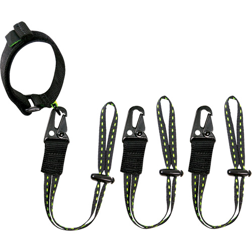 Longe de poignet GearLink avec embouts interchangeables, Longueur fixe, Boucle et crochet/Boucle Haskins Industrial Inc.