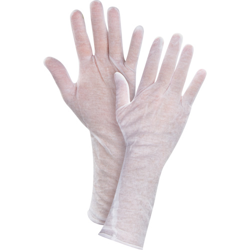 Gants d'inspection l&eacute;gers, Poly/coton, Poignet &agrave; ourlet, Hommes Haskins Industrial Inc.