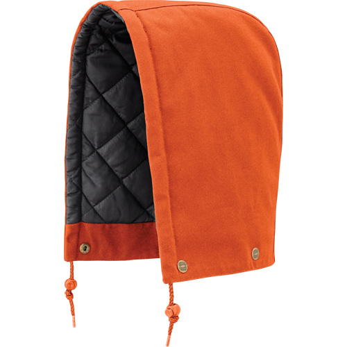 539 Hood for Quilted Safety Parka, Bomber or Coverall, Orange, Cotton Haskins Industrial Inc.