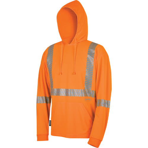 6964 Bird's-Eye Safety Hoodie, Small, High Visibility Orange Haskins Industrial Inc.