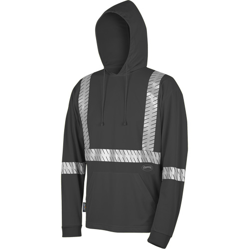 6966 Bird's-Eye Safety Hoodie, Small, Black Haskins Industrial Inc.