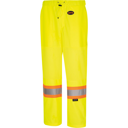 5999PW Pantalon de s&eacute;curit&eacute; routi&egrave;re pour femmes, Polyester, T-petit, Jaune lime haute visibilit&eacute; Haskins Industrial Inc.