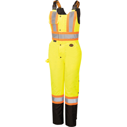 5041BBW Combinaison de s&eacute;curit&eacute; imperm&eacute;able haute visibilit&eacute; pour femmes, Polyester, T-petit, Noir/Jaune lime haute visibilit&eacute; Haskins Industrial Inc.