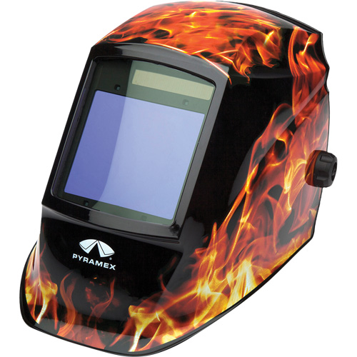 Leadhead&reg; Auto Darkening Welding Helmet, 3.8" L x 3.4" W View Area, 9 - 13 Shade Range Haskins Industrial Inc.