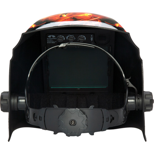 Leadhead&reg; Auto Darkening Welding Helmet, 3.8" L x 3.4" W View Area, 9 - 13 Shade Range Haskins Industrial Inc.
