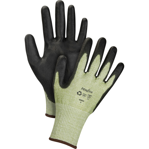 Gants &eacute;lastiques &eacute;cologiques sans coutures r&eacute;sistants &agrave; la coupe, Taille 10, Calibre 13, Rev&ecirc;tement Polyur&eacute;thane, Enveloppe en PEHP/rPET, ASTM ANSI niveau A4 Haskins Industrial Inc.
