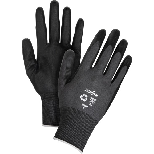 Eco-Friendly Breathable Coated Gloves, 10, Foam Nitrile Coating, 21 Gauge, Nylon/RPET Shell Haskins Industrial Inc.