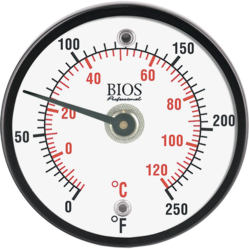Magnetic Surface Thermometer, Non-Contact, Analogue, 0-250°F (-20-120°C) Haskins Industrial Inc.