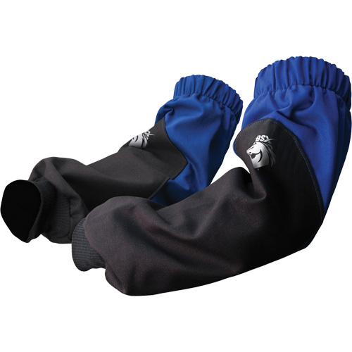 BSX&reg; FR Cotton Sleeves, 19" L, Black/Blue Haskins Industrial Inc.