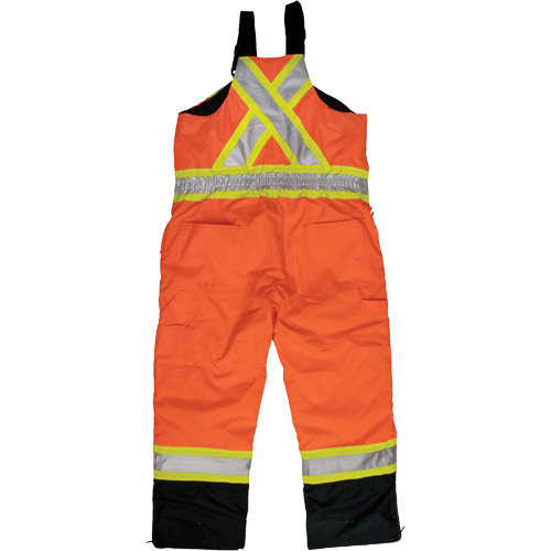 Salopette de s&eacute;curit&eacute; isolante en tissu ind&eacute;chirable, Polyester, T-petit, Orange haute visibilit&eacute; Haskins Industrial Inc.