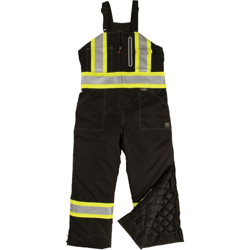 Ripstop Insulated Safety Bib Overall, Polyester, X-Small, Black Haskins Industrial Inc.