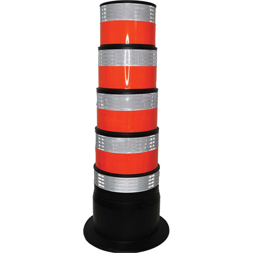 Channelizer, 47.25" High, Orange/White Haskins Industrial Inc.