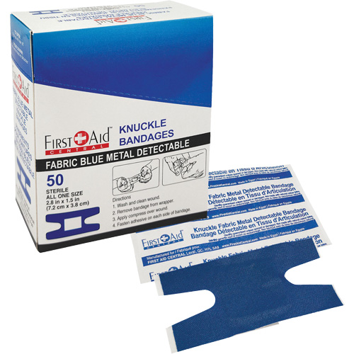 Bandages, Knuckle, Fabric Metal Detectable, Non-Sterile Haskins Industrial Inc.