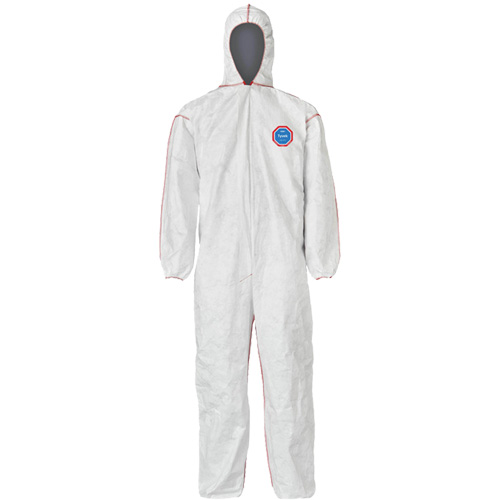 Combinaisons SFR avec cagoule, Moyen, Blanc, Tyvek 400 Haskins Industrial Inc.