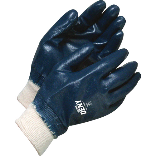 Gants avec poignet en tricot Deny, 7, R&ecirc;vetement Nitrile, Enveloppe en Coton Haskins Industrial Inc.