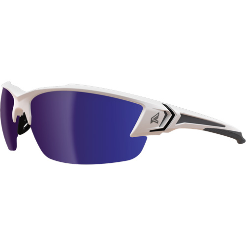 Khor G2 Safety Glasses, Blue Mirror Lens, Anti-Scratch/Polarized, ANSI Z87+/MCEPS GL-PD 10-12/Meets/Exceeds CSA Z94.3 Haskins Industrial Inc.
